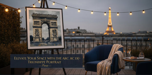 Elevate Your Space with the Arc de Triomphe Portrait - Paris