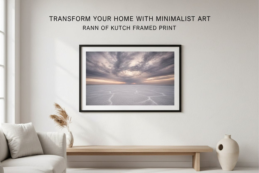 Transform Your Home with Minimalist Art: Rann of Kutch Framed Print