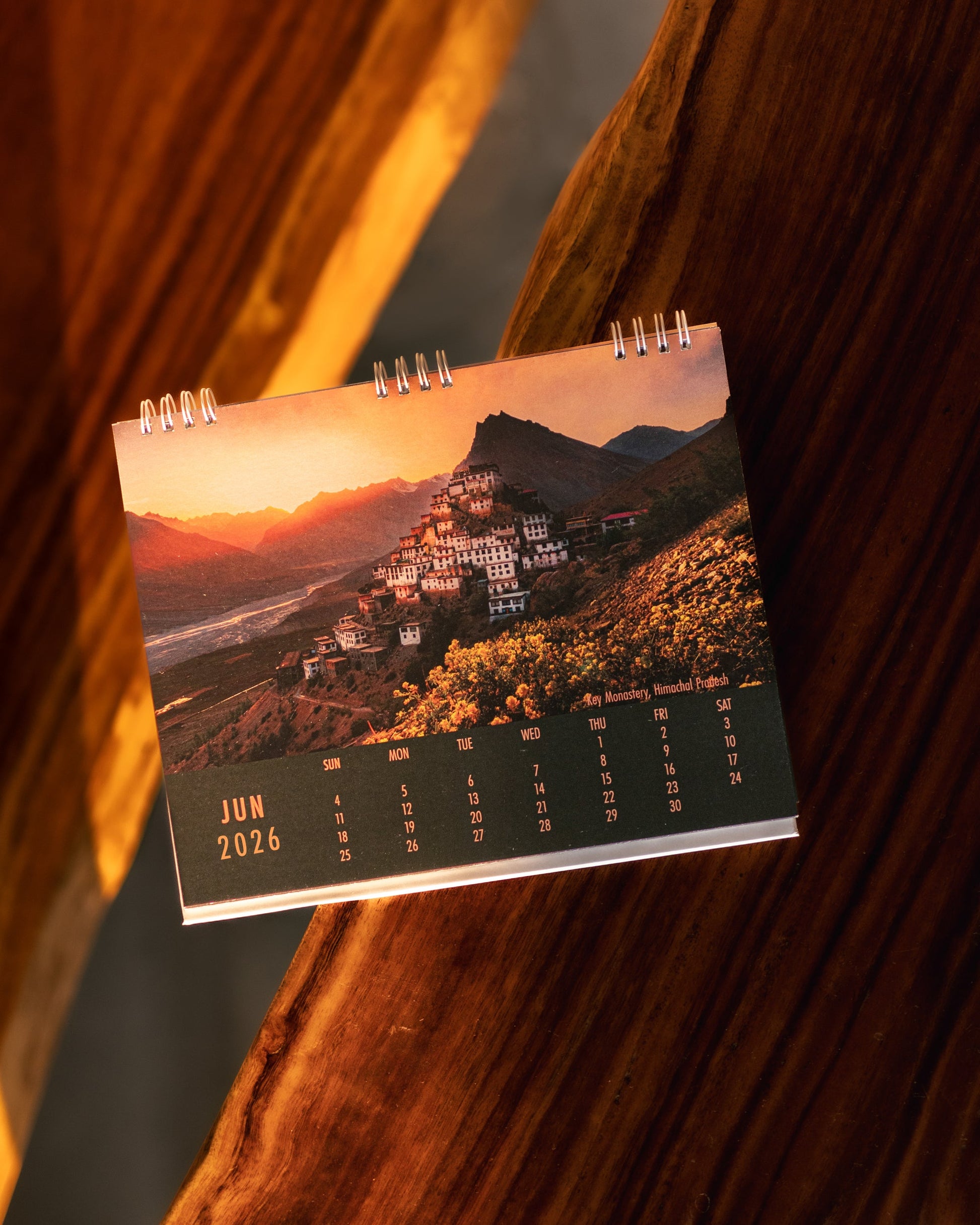 Desk Calendar - 12 Landscapes of India & Beyond by Jeet Khagram