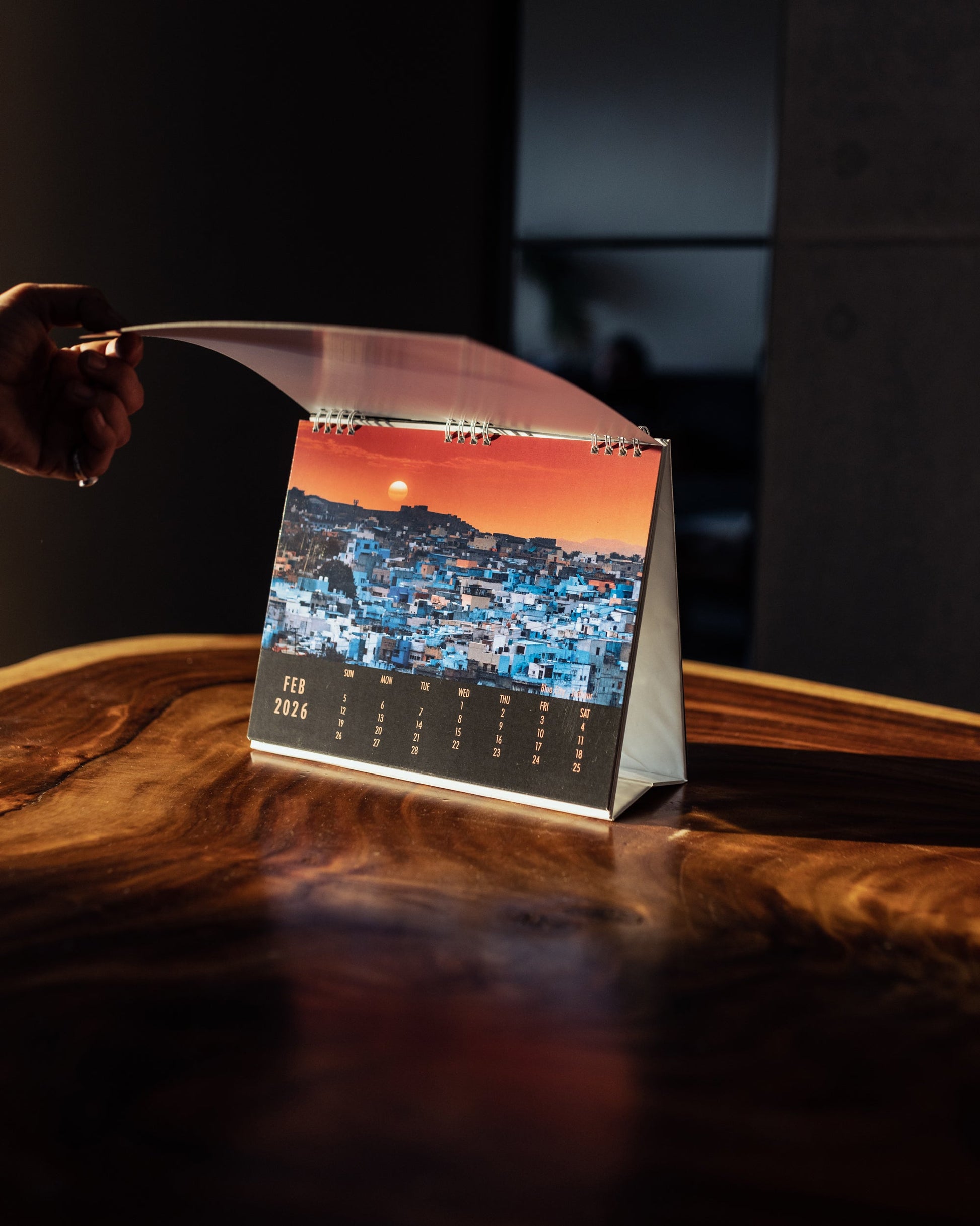 Desk Calendar - 12 Landscapes of India & Beyond by Jeet Khagram