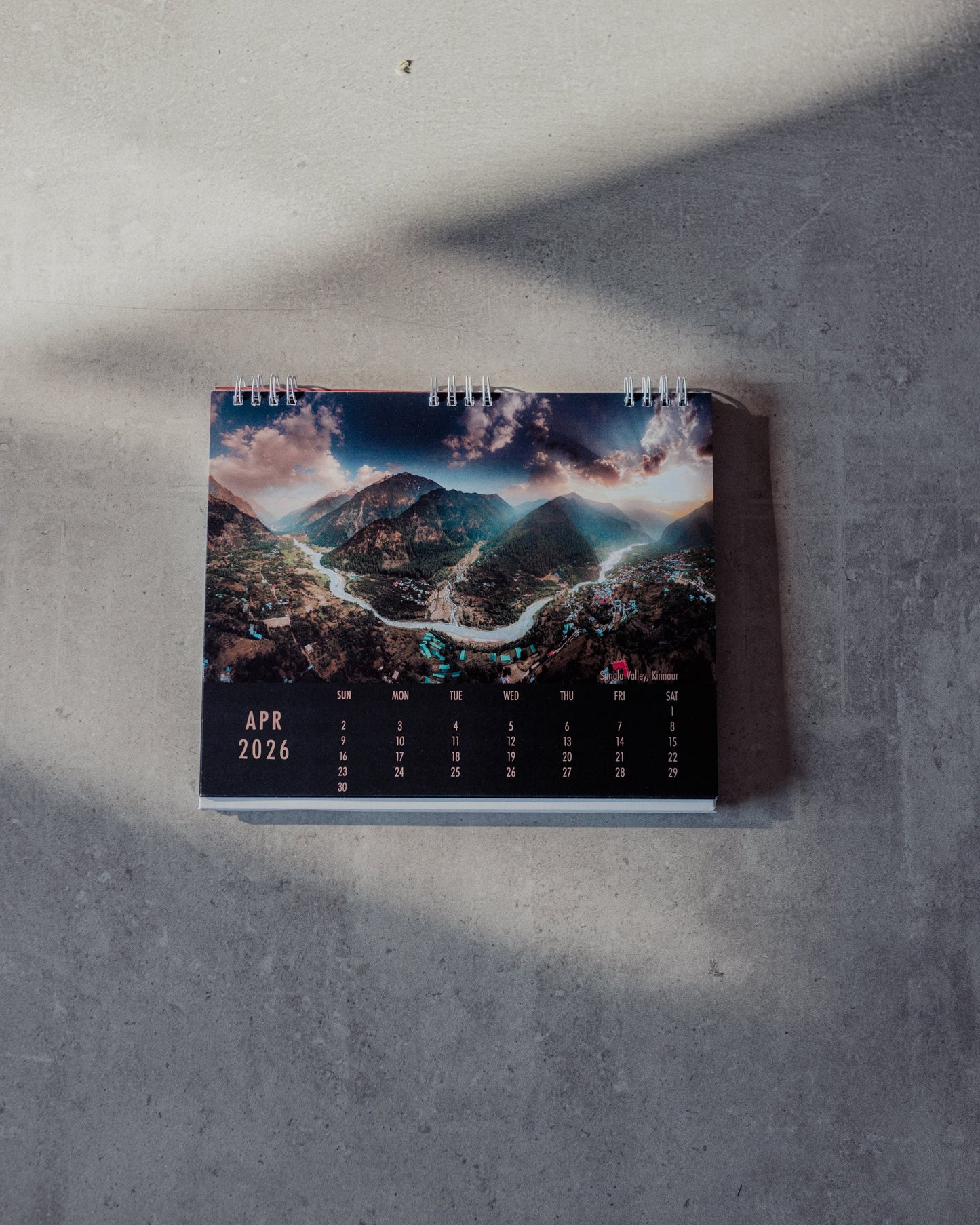 Desk Calendar - 12 Landscapes of India & Beyond by Jeet Khagram