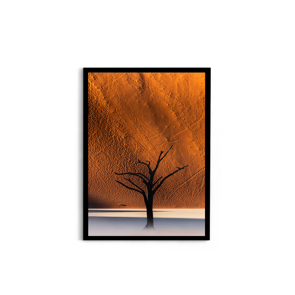 Namibia's Red Dunes & The Last Tree - Wall Photo Frame by Jeet Khagram