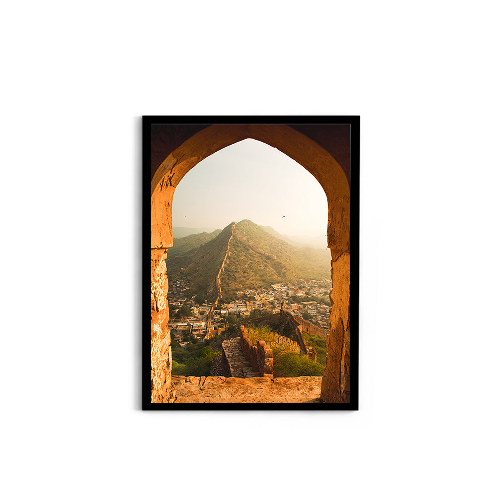 "Framed by History"� Amber Fort Arch, Jaipur - Wall Photo Frame by Jeet Khagram