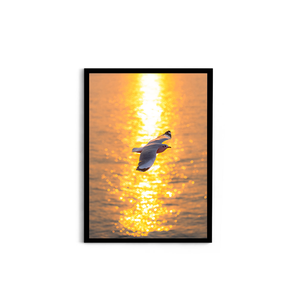 Wings Over Gold - Wall Photo Frame by Jeet Khagram