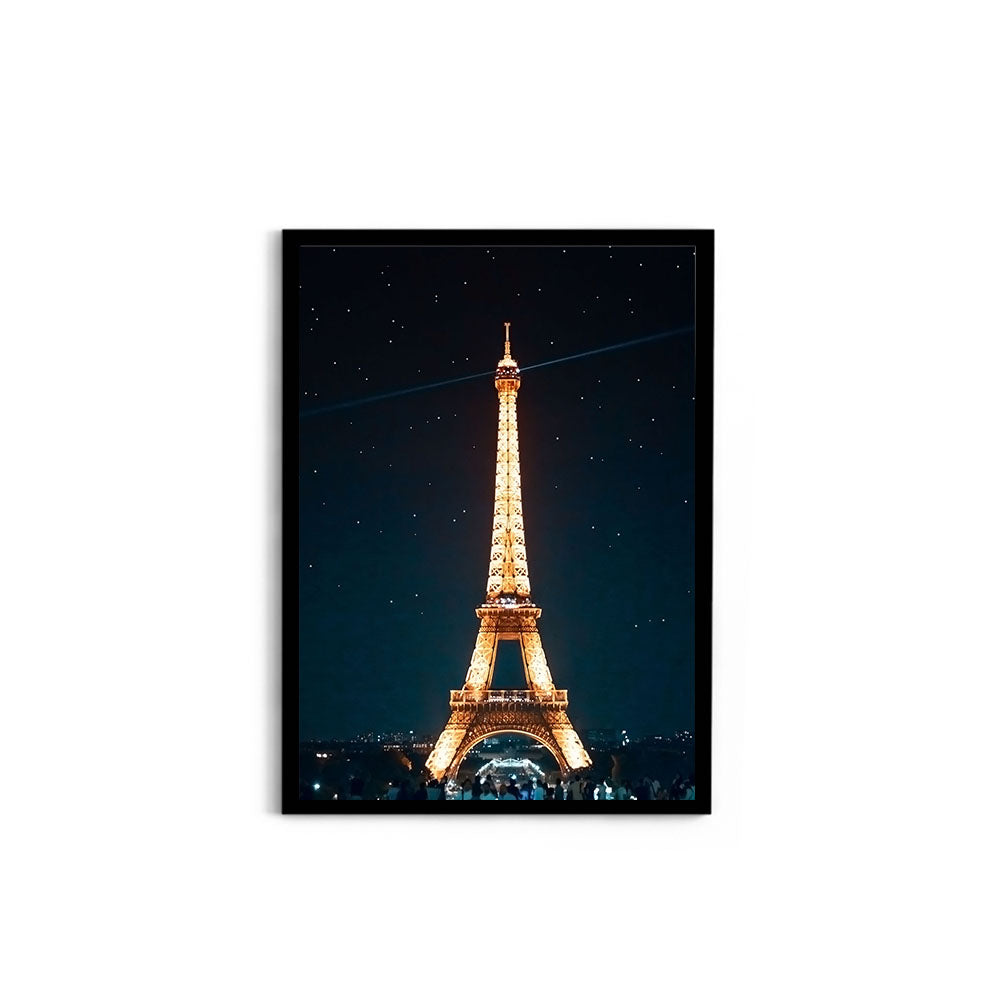 The Eiffel Tower at Night, Paris - Wall Photo Frame by Jeet Khagram