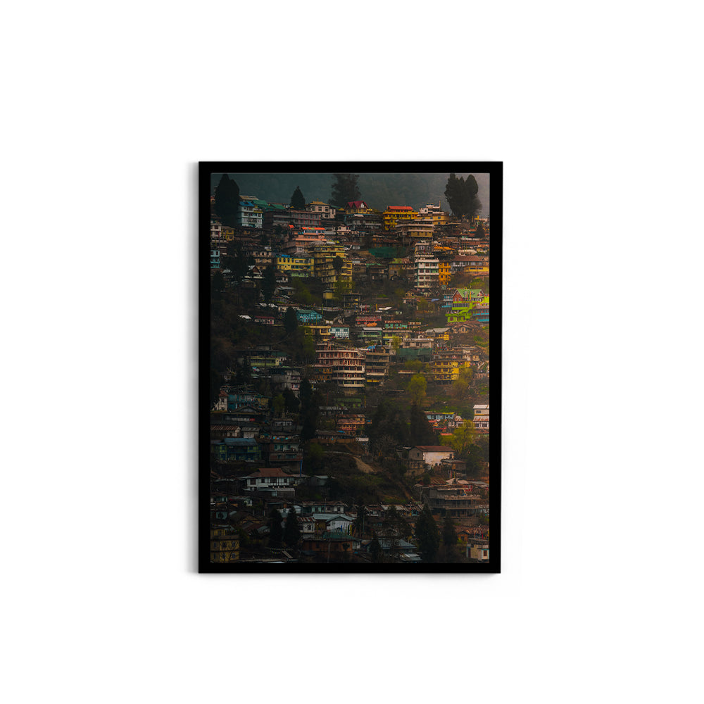 The Colourful Town of Bomdila, Arunachal Pradesh - Wall Photo Frame by Jeet Khagram