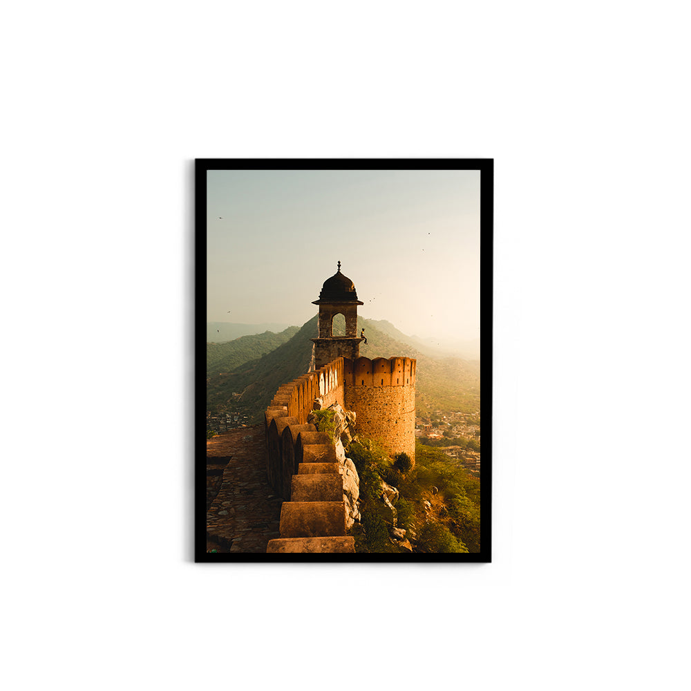 Golden Hour at Amber Fort, Jaipur - Wall Photo Frame by Jeet Khagram