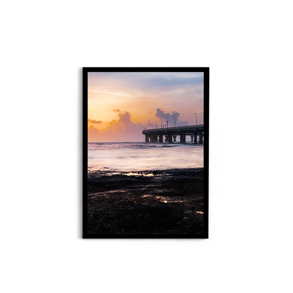 Bandra-Worli Sea Link Sunrise - Wall Photo Frame by Jeet Khagram