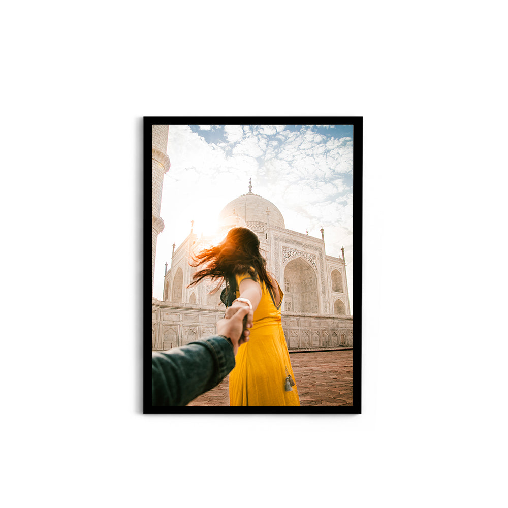 Love at the Taj Mahal, Agra - Wall Photo Frame by Jeet Khagram