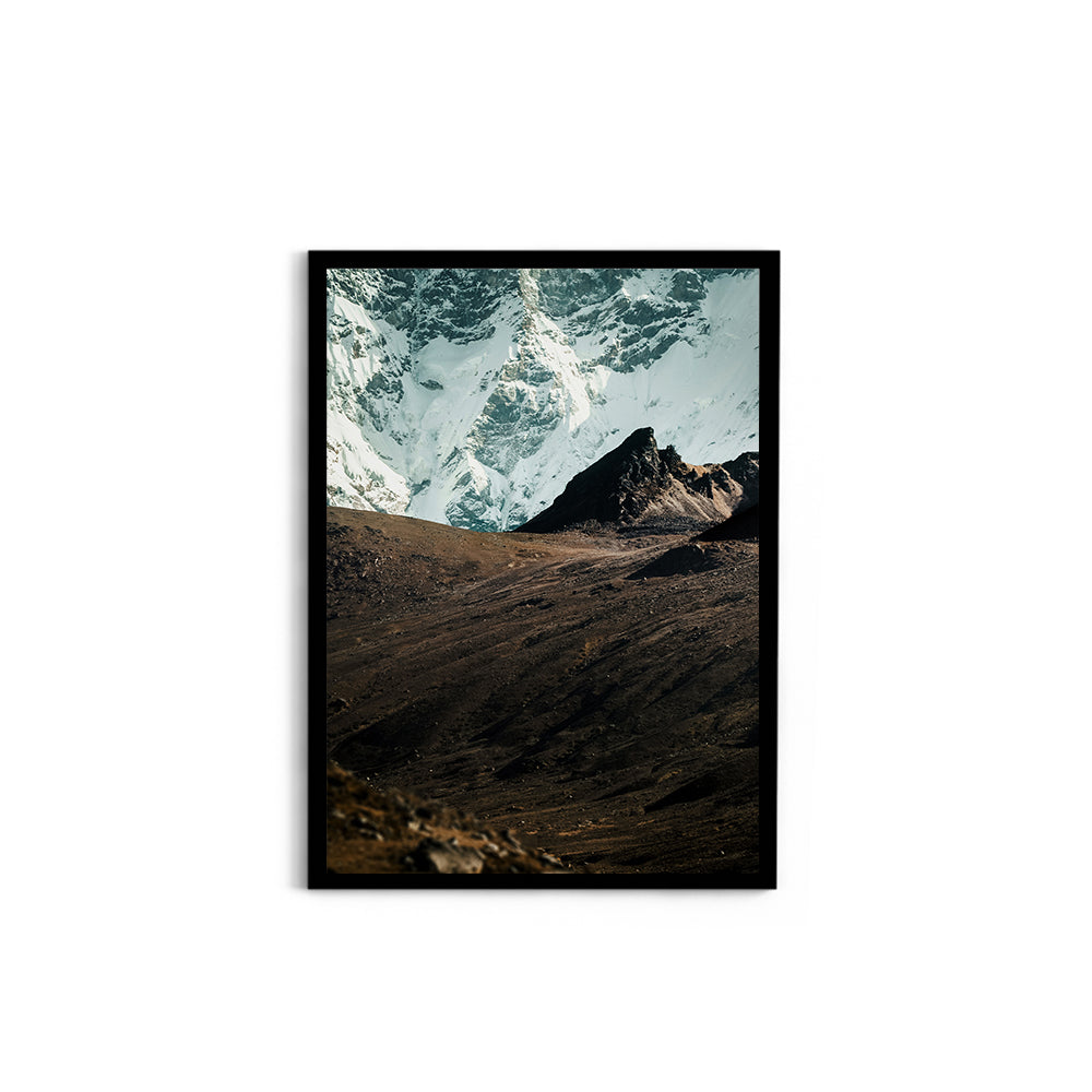 In the Shadow of Giants: Himalayan Glacier Wall - Wall Photo Frame by Jeet Khagram