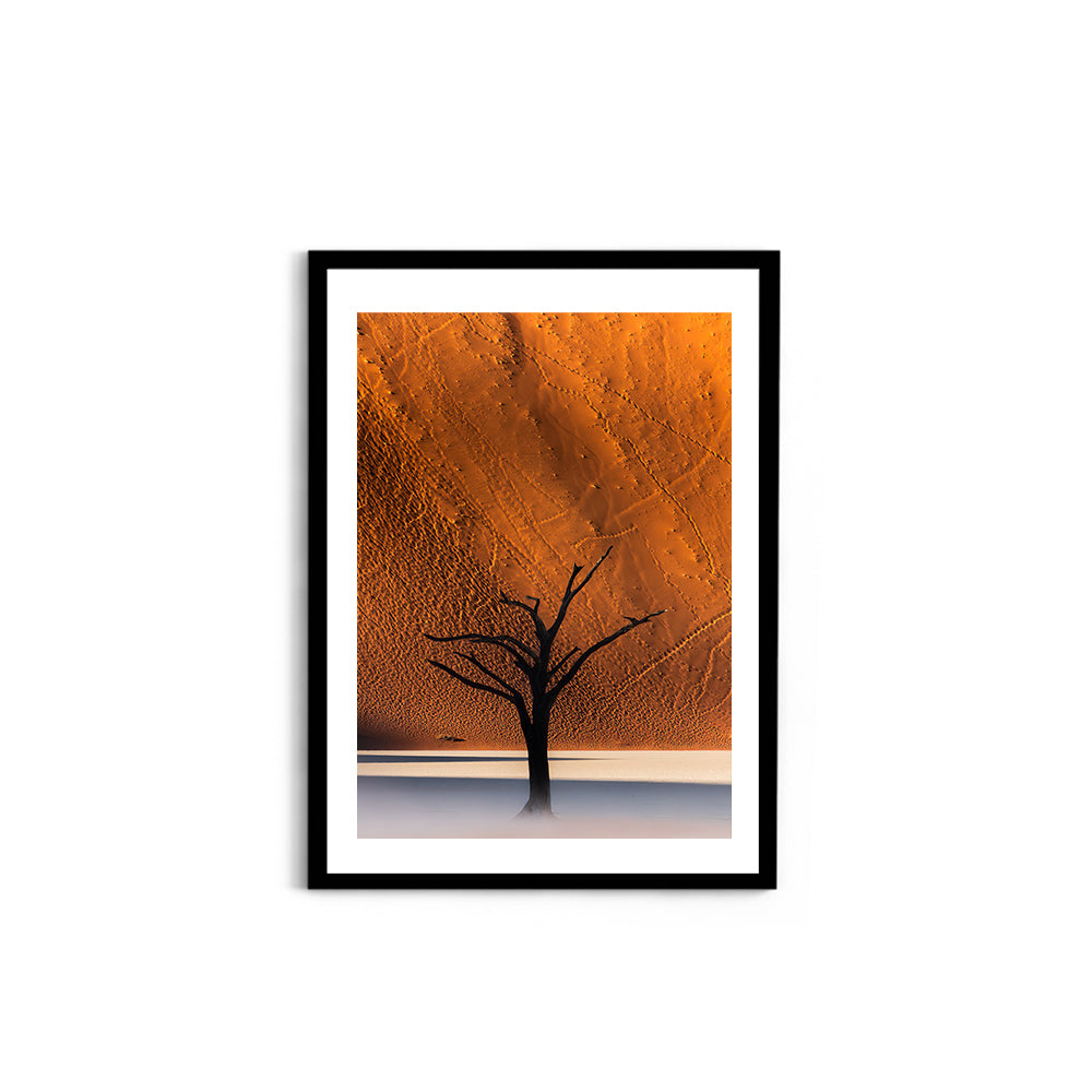 Namibia's Red Dunes & The Last Tree - Wall Photo Frame by Jeet Khagram