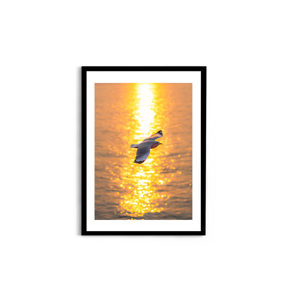 Wings Over Gold - Wall Photo Frame by Jeet Khagram