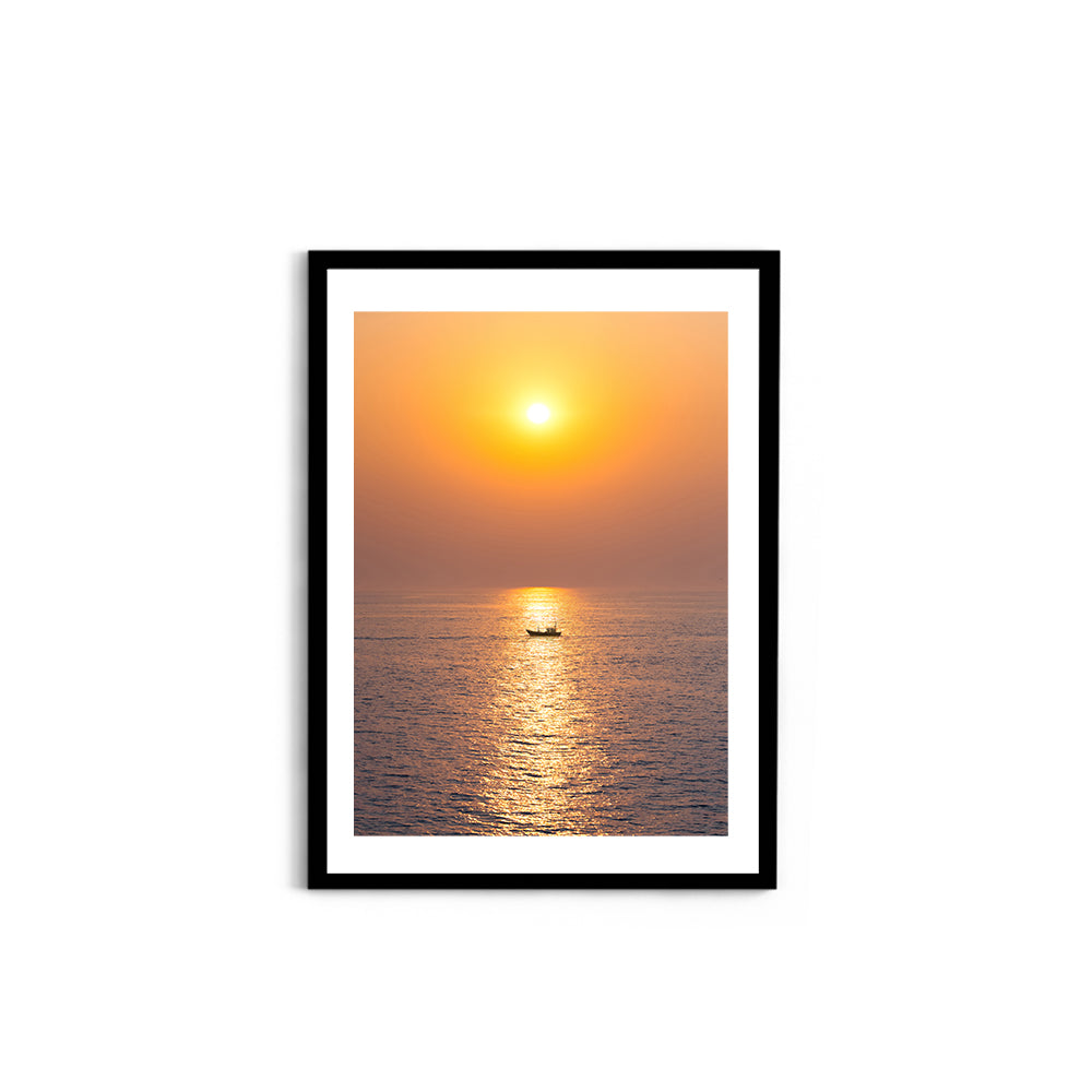 Arabian Sea Golden Sunset - Wall Photo Frame by Jeet Khagram