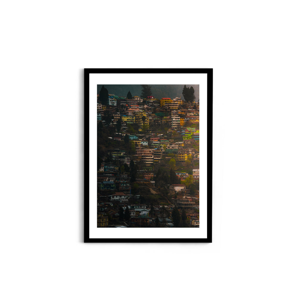 The Colourful Town of Bomdila, Arunachal Pradesh - Wall Photo Frame by Jeet Khagram