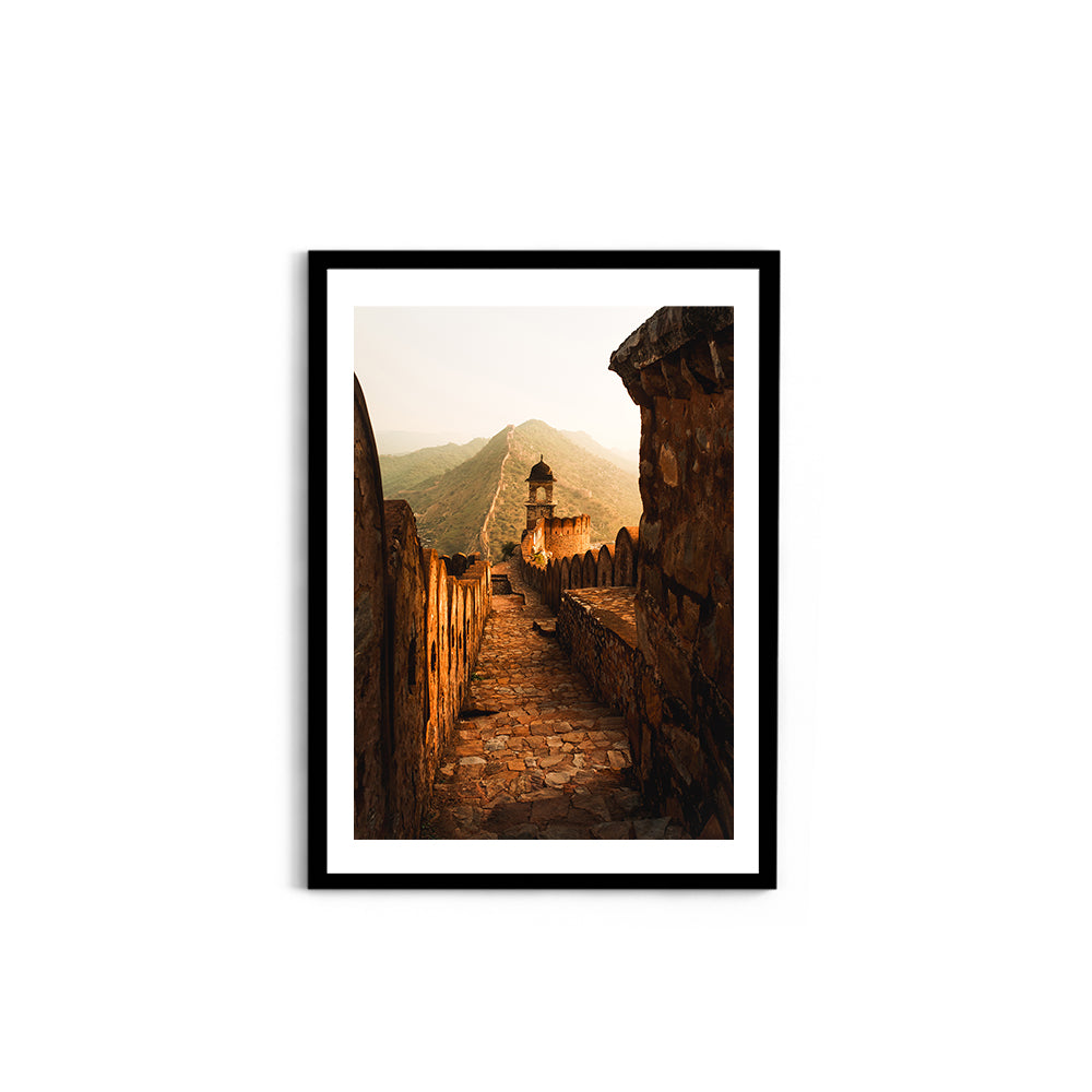 "Every Stone Has a Story" Amber Fort, Jaipur - Wall Photo Frame by Jeet Khagram