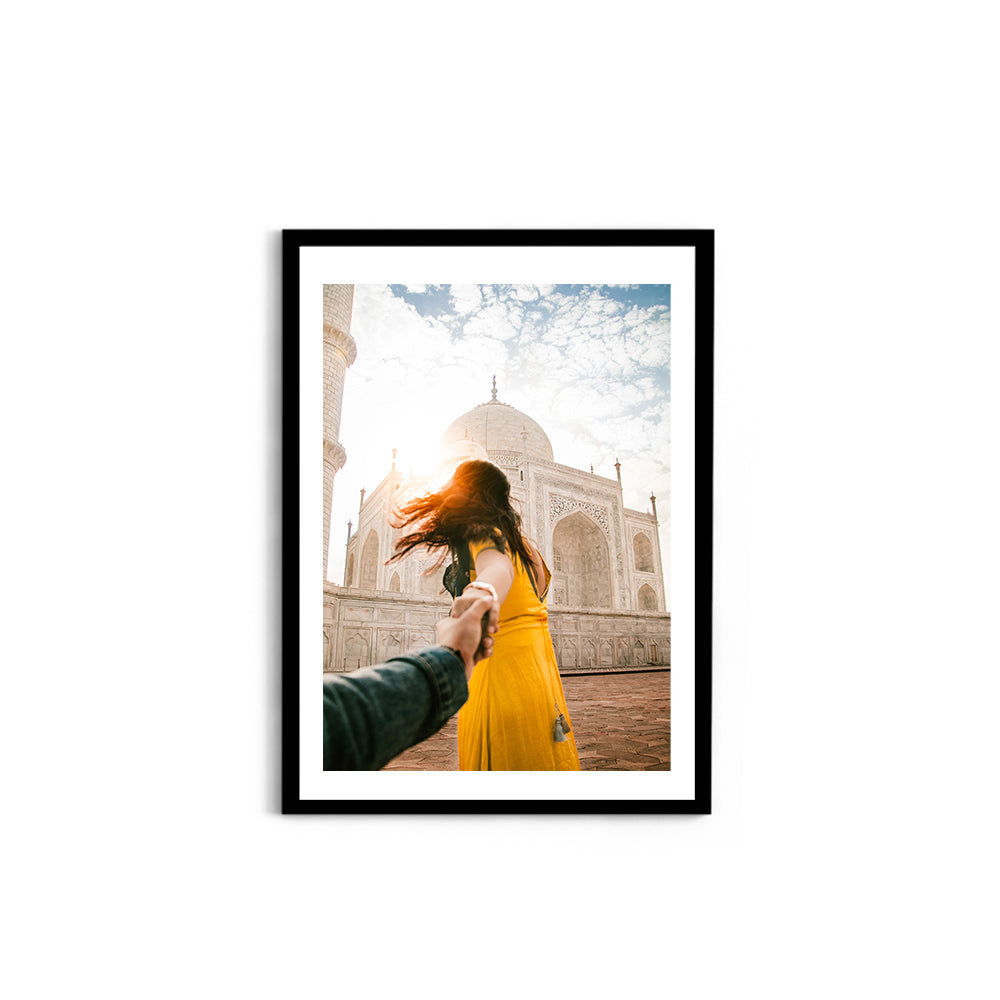 Love at the Taj Mahal, Agra - Wall Photo Frame by Jeet Khagram