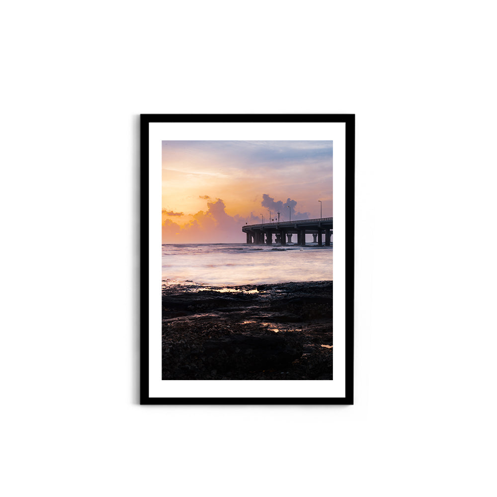 Bandra-Worli Sea Link Sunrise - Wall Photo Frame by Jeet Khagram