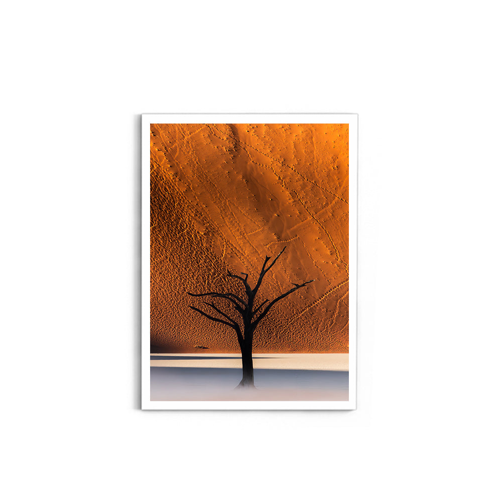 Namibia's Red Dunes & The Last Tree - Wall Photo Frame by Jeet Khagram