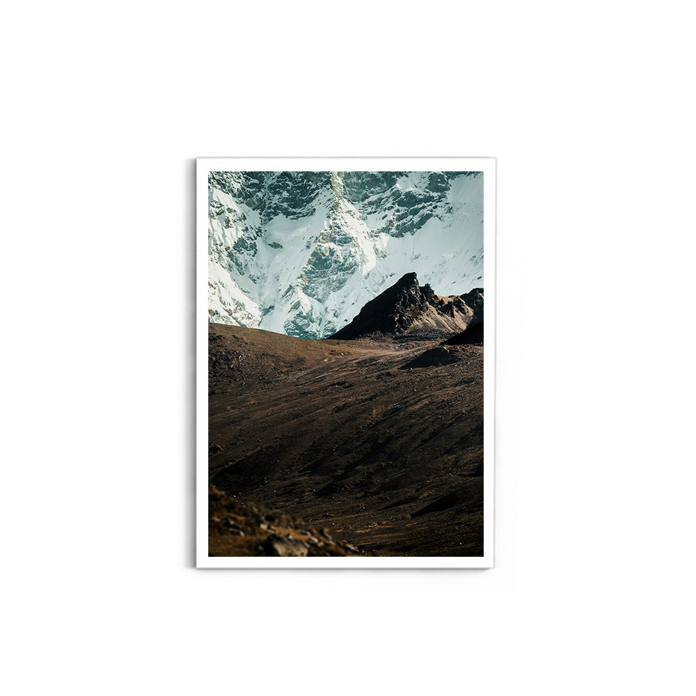 In the Shadow of Giants: Himalayan Glacier Wall - Wall Photo Frame by Jeet Khagram
