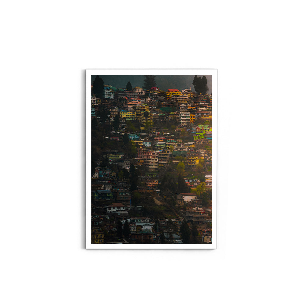 The Colourful Town of Bomdila, Arunachal Pradesh - Wall Photo Frame by Jeet Khagram