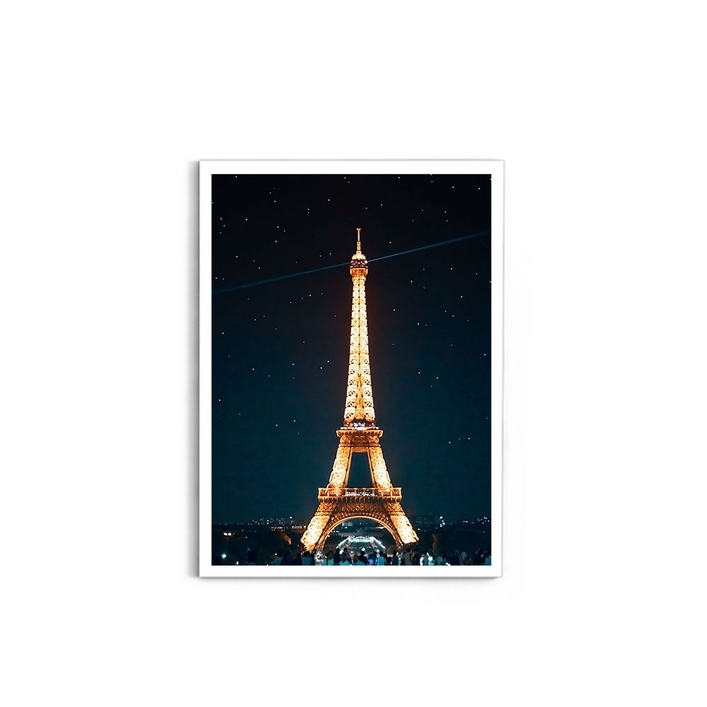 The Eiffel Tower at Night, Paris - Wall Photo Frame by Jeet Khagram