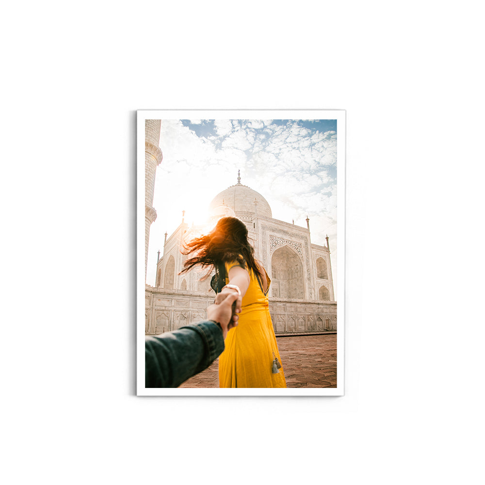 Love at the Taj Mahal, Agra - Wall Photo Frame by Jeet Khagram