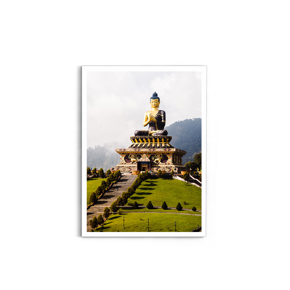 Buddha Park Ravangla Sikkim Photography - Wall Photo Frame by Jeet Khagram
