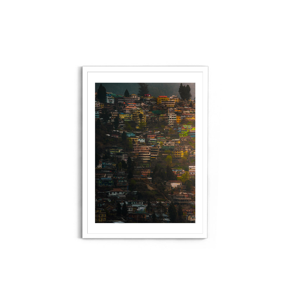 The Colourful Town of Bomdila, Arunachal Pradesh - Wall Photo Frame by Jeet Khagram