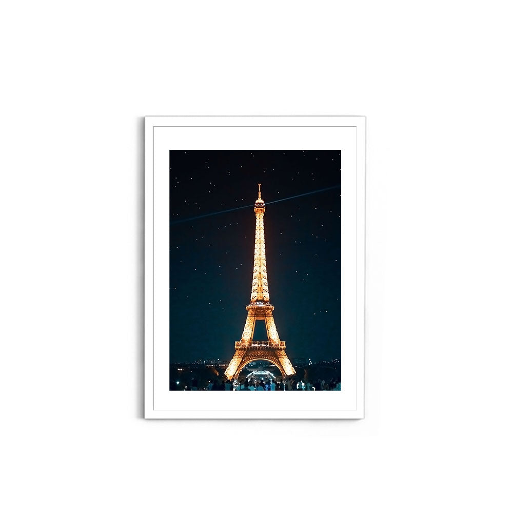 The Eiffel Tower at Night, Paris - Wall Photo Frame by Jeet Khagram