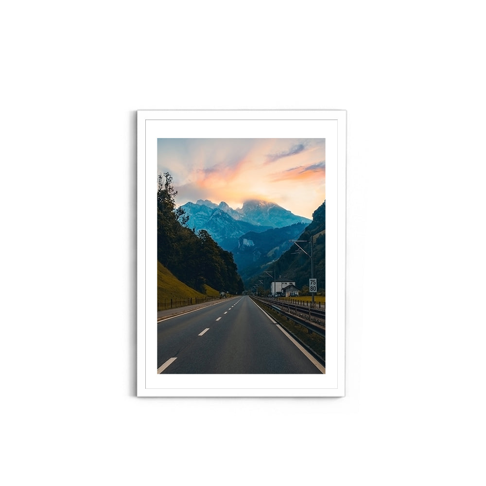 Road Trip Through the Swiss Alps, Switzerland - Wall Photo Frame by Jeet Khagram