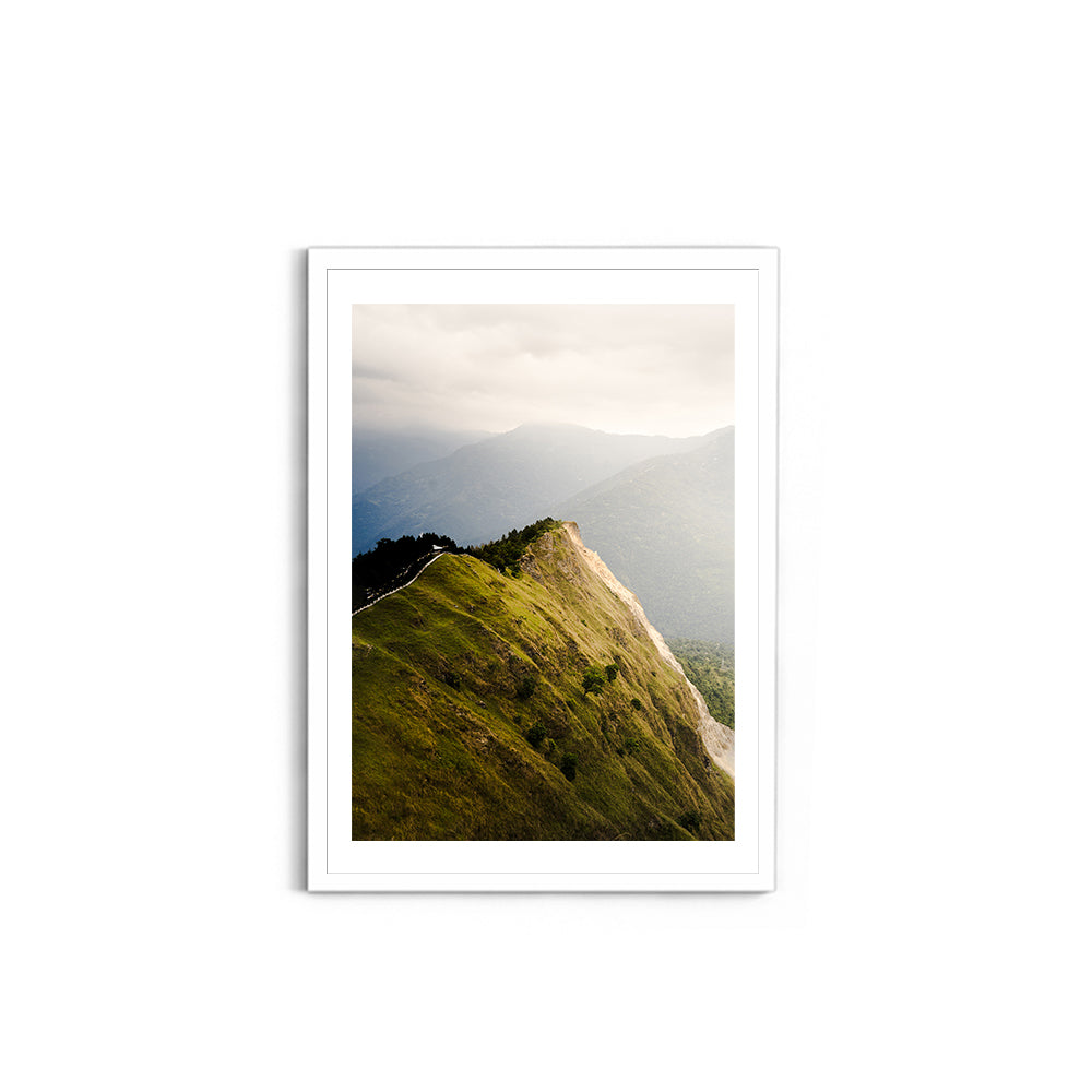 The Ridge Walk Himalayan Ridge Photography - Wall Photo Frame by Jeet Khagram