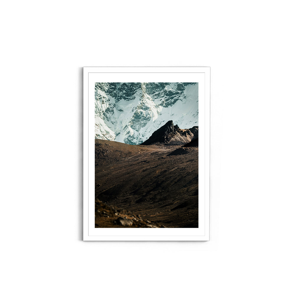 In the Shadow of Giants: Himalayan Glacier Wall - Wall Photo Frame by Jeet Khagram