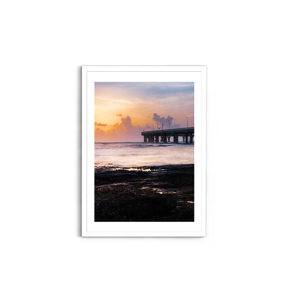 Bandra-Worli Sea Link Sunrise - Wall Photo Frame by Jeet Khagram