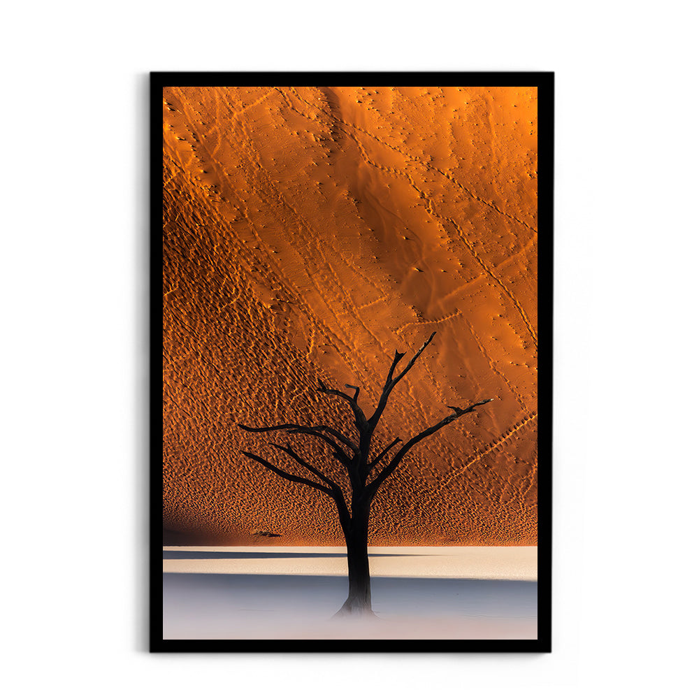 Namibia's Red Dunes & The Last Tree - Wall Photo Frame by Jeet Khagram