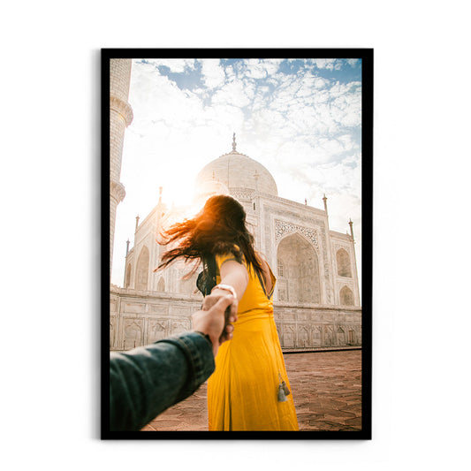Love at the Taj Mahal, Agra - Wall Photo Frame by Jeet Khagram