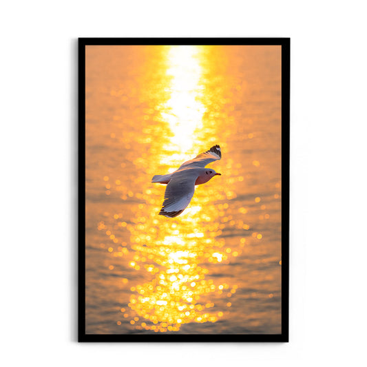 Wings Over Gold - Wall Photo Frame by Jeet Khagram