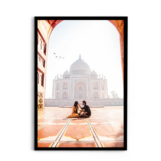 Beautiful couple in front of Taj Mahal - Taj Mahal