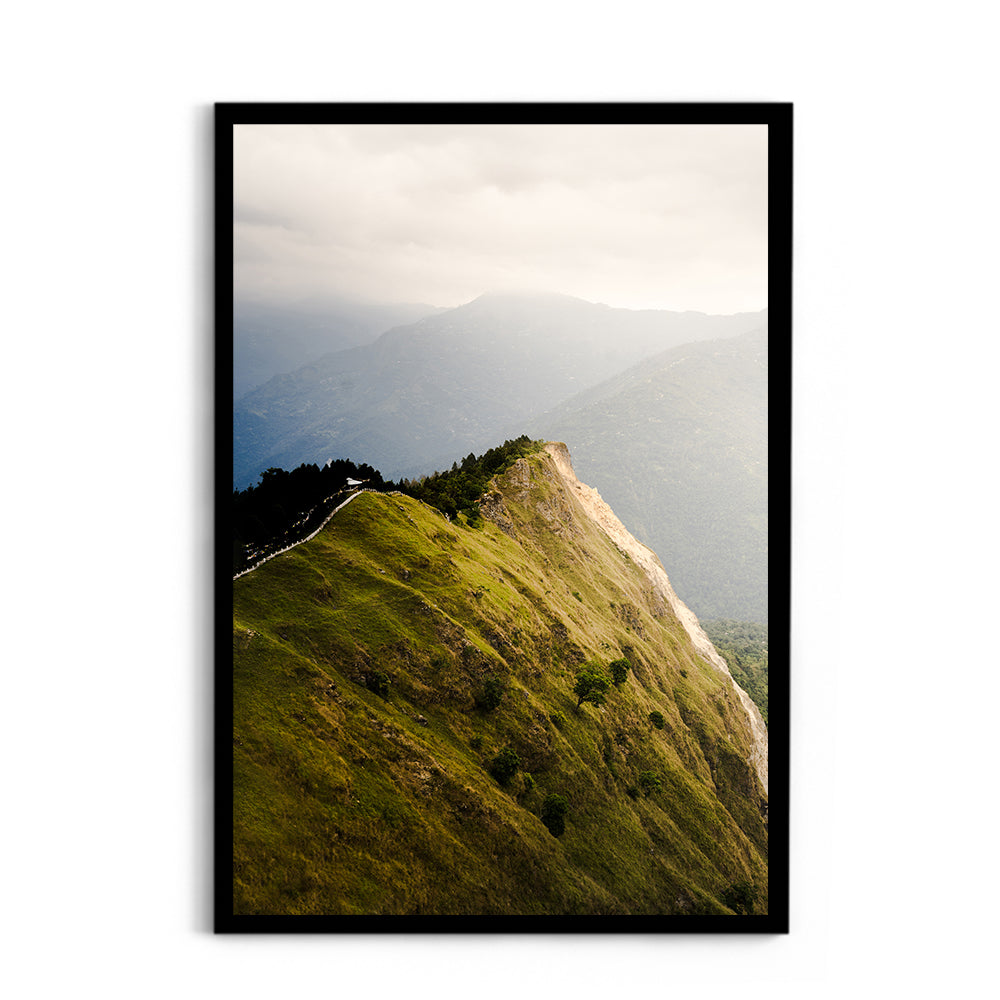 The Ridge Walk Himalayan Ridge Photography - Wall Photo Frame by Jeet Khagram