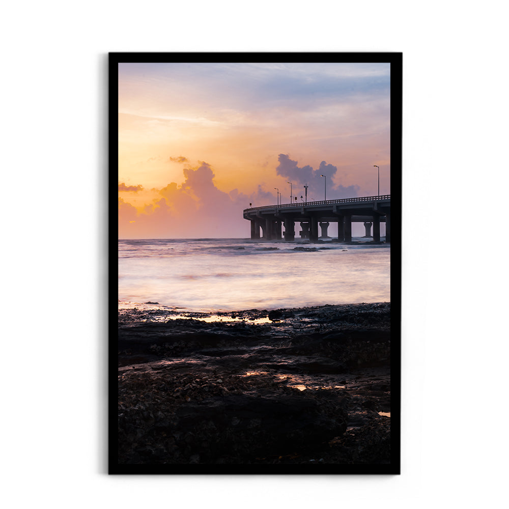 Bandra-Worli Sea Link Sunrise - Wall Photo Frame by Jeet Khagram