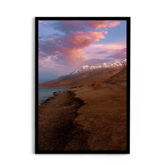Pastel Sunset at Pangong Tso, Ladakh - Wall Photo Frame by Jeet Khagram
