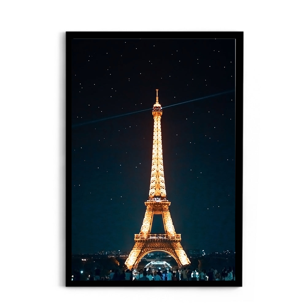 The Eiffel Tower at Night, Paris - Wall Photo Frame by Jeet Khagram