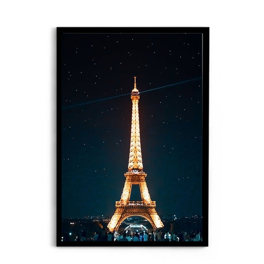 The Eiffel Tower at Night, Paris - Wall Photo Frame by Jeet Khagram