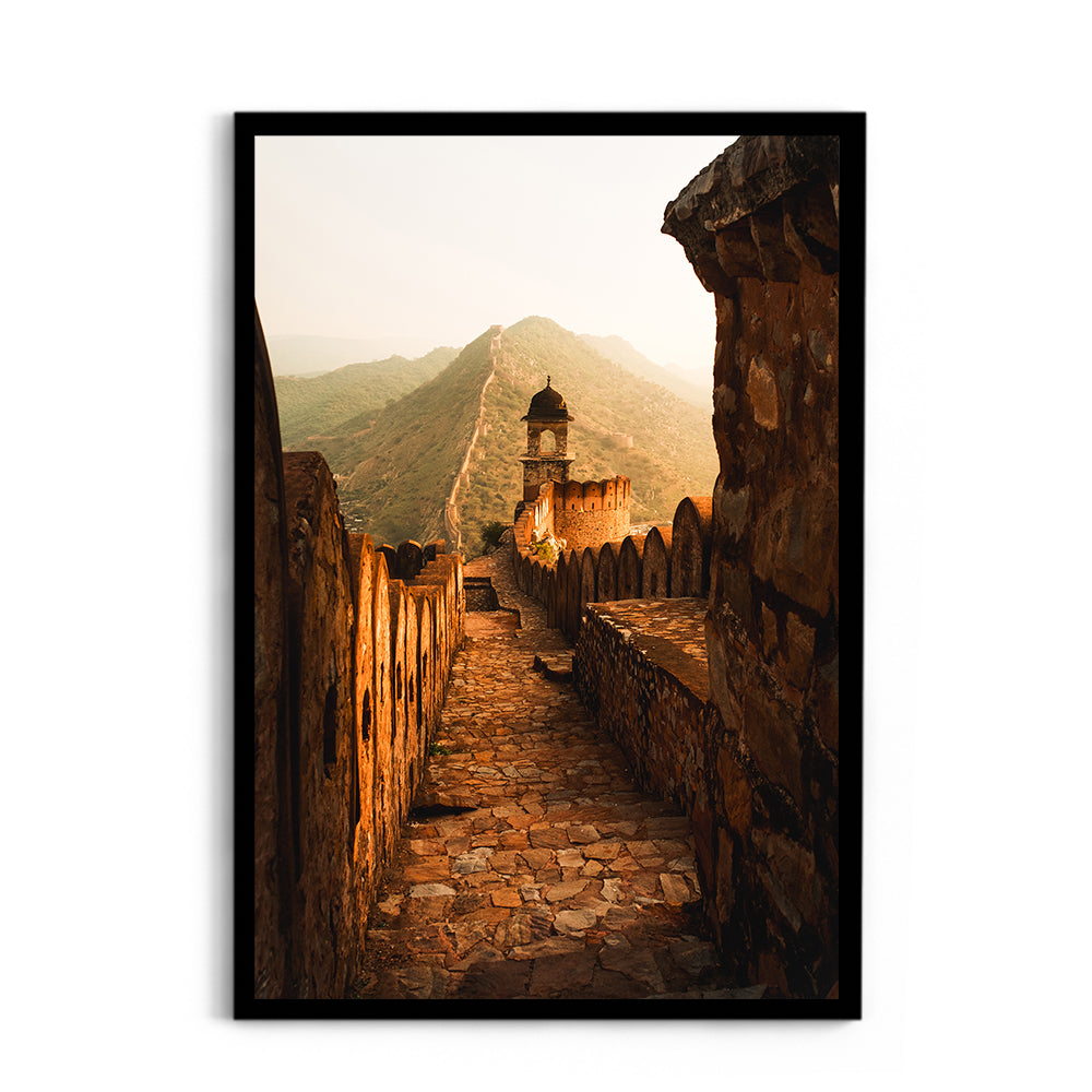 "Every Stone Has a Story" Amber Fort, Jaipur - Wall Photo Frame by Jeet Khagram