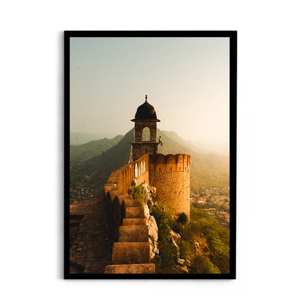 Golden Hour at Amber Fort, Jaipur - Wall Photo Frame by Jeet Khagram