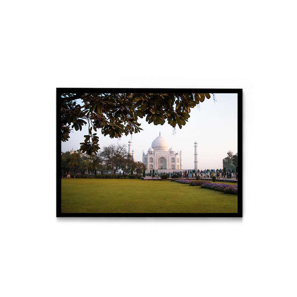 The Taj Mahal Through the Garden, Agra - Wall Photo Frame by Jeet Khagram