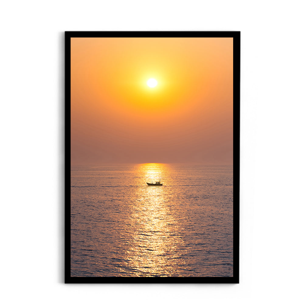 Arabian Sea Golden Sunset - Wall Photo Frame by Jeet Khagram