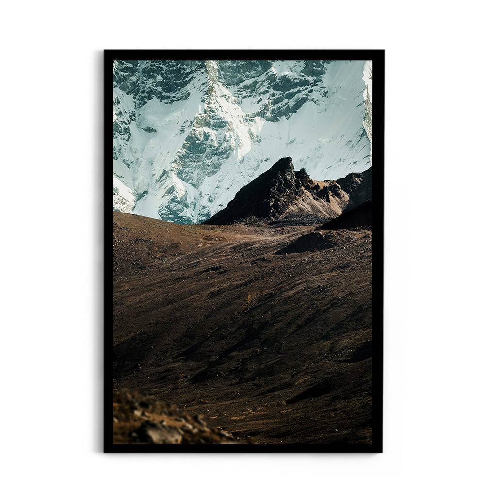 In the Shadow of Giants: Himalayan Glacier Wall - Wall Photo Frame by Jeet Khagram