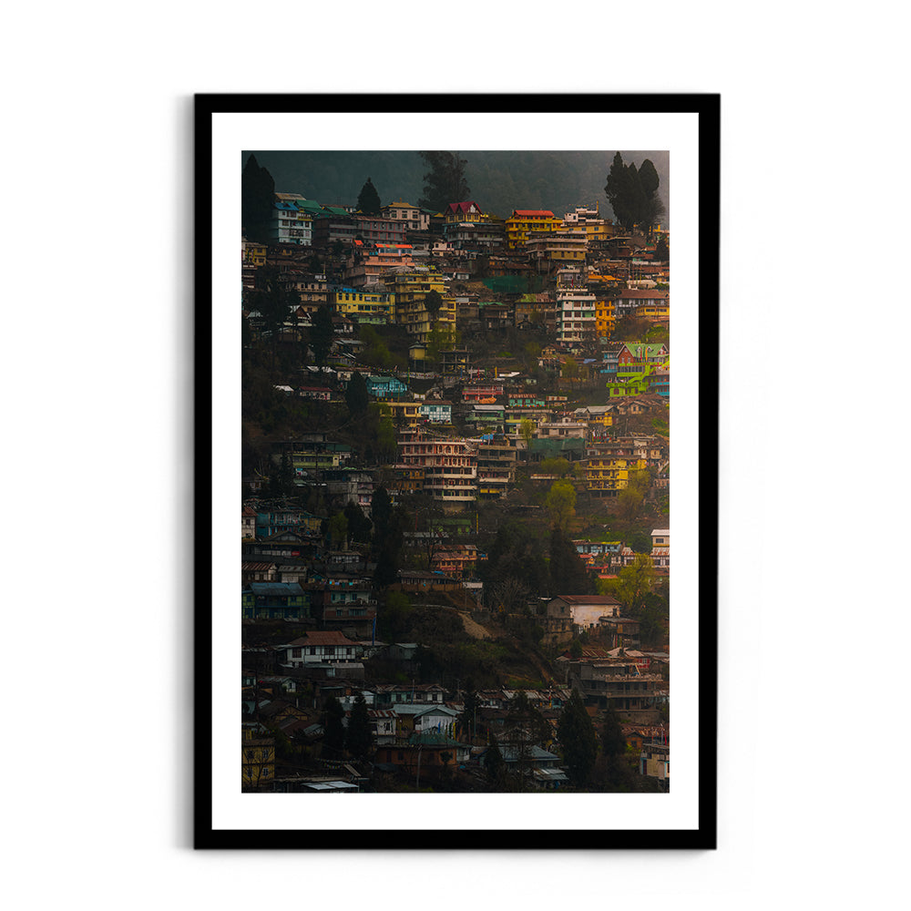 The Colourful Town of Bomdila, Arunachal Pradesh - Wall Photo Frame by Jeet Khagram