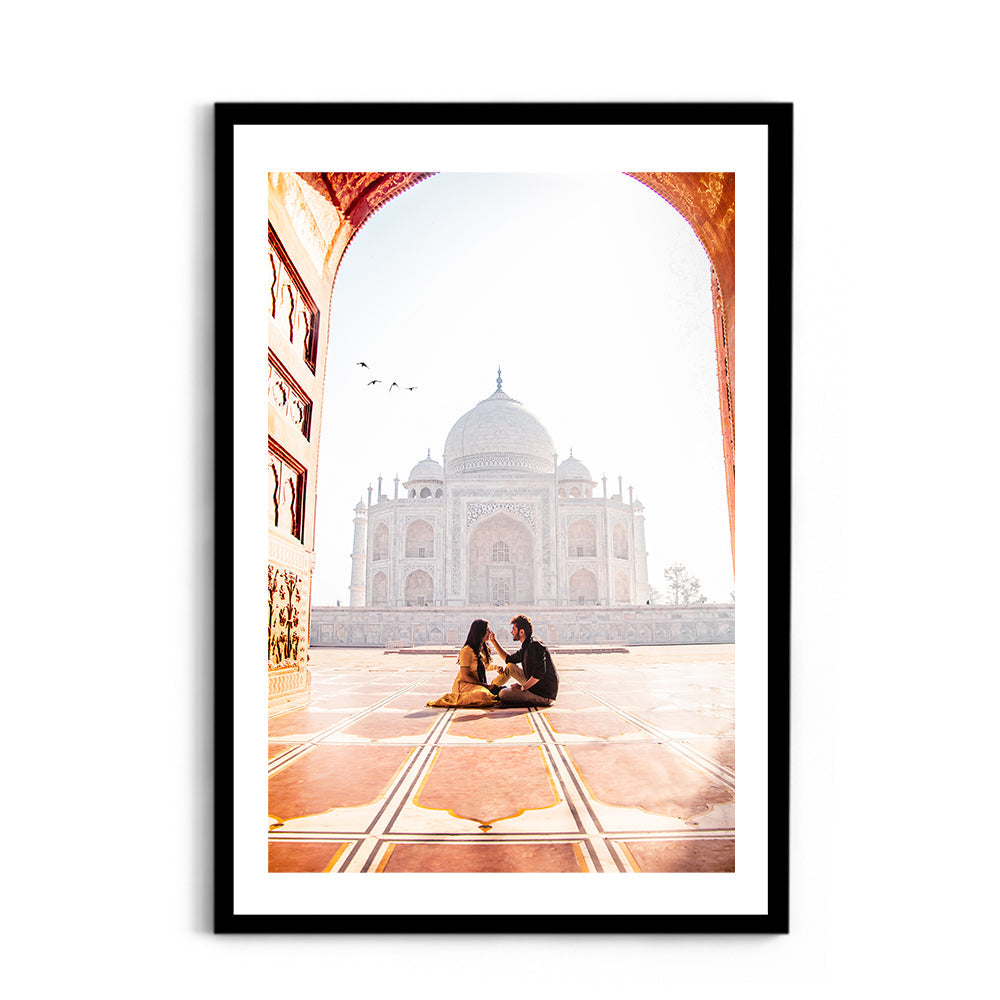 Beautiful couple in front of Taj Mahal - Taj Mahal