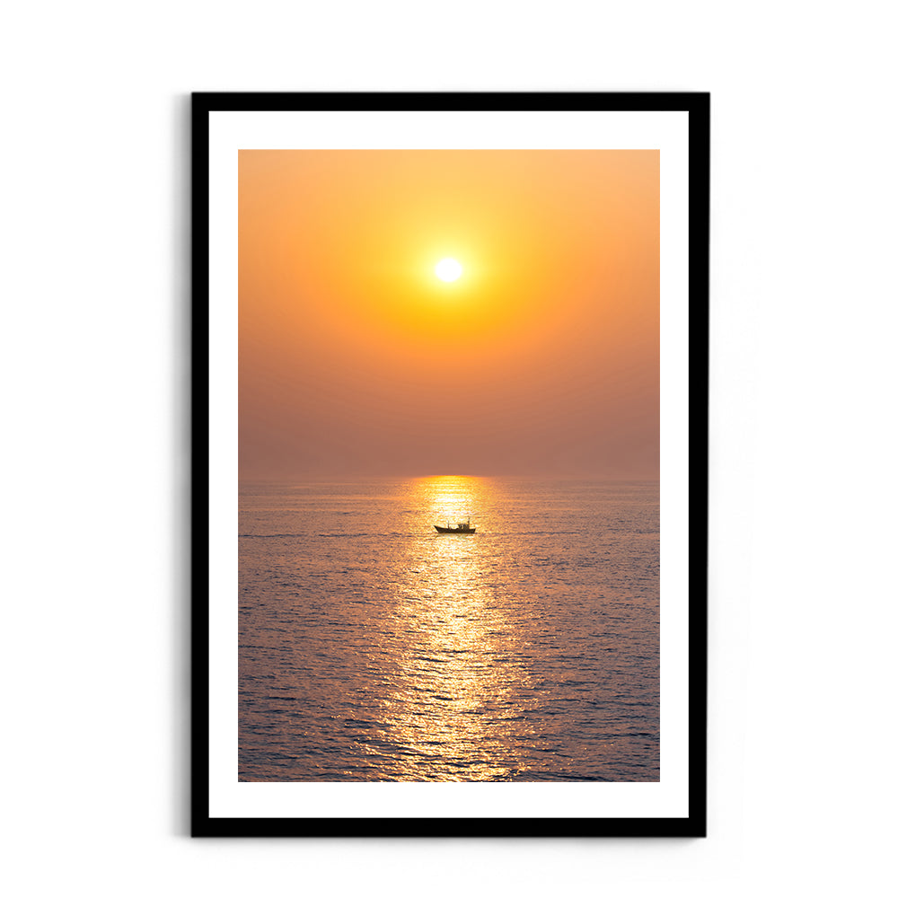 Arabian Sea Golden Sunset - Wall Photo Frame by Jeet Khagram